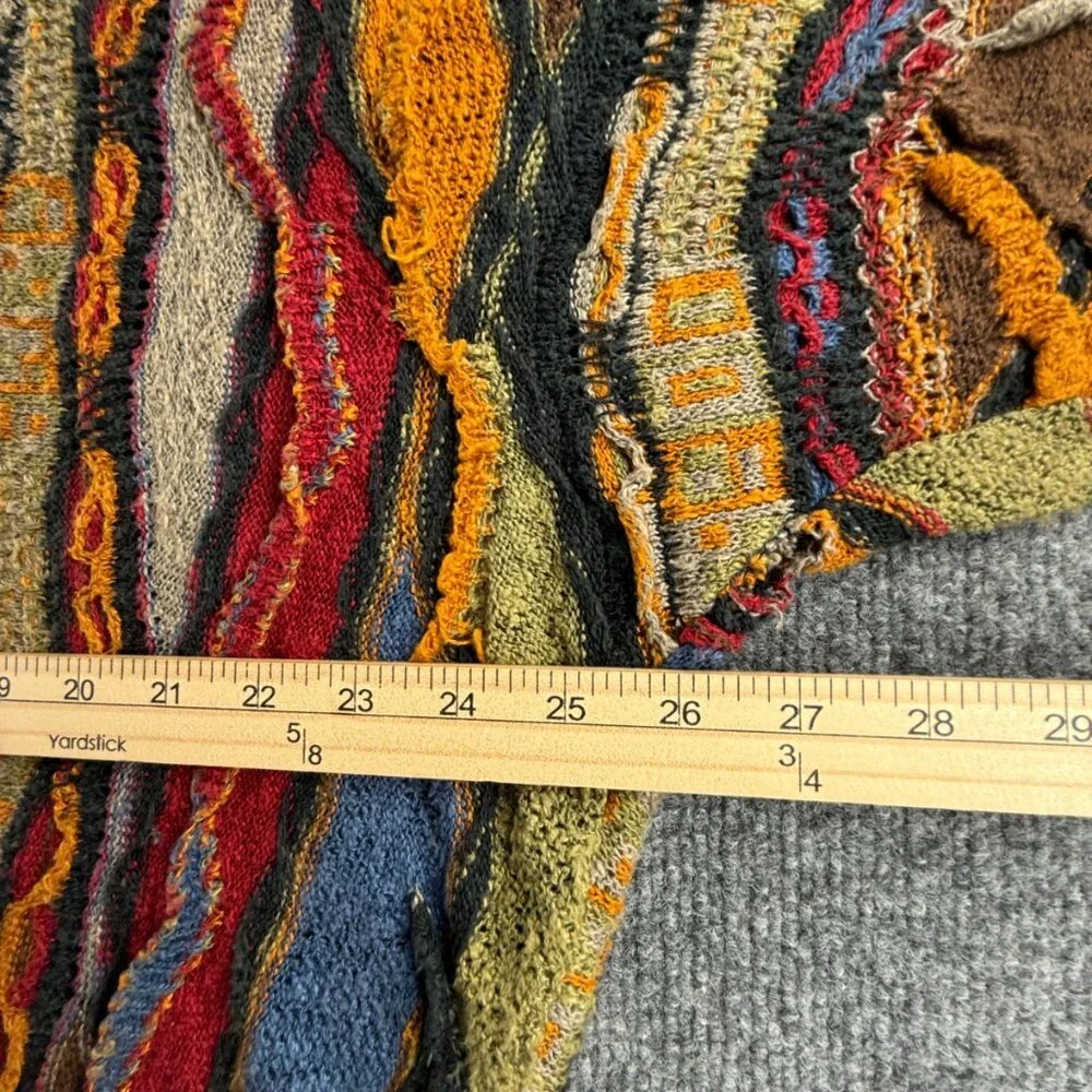 Coogi Classic Linen Blend Australia Sweater XL Pullover Colorful Authentic - Picture 9 of 16